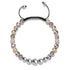 Brauner Linienachat | Silber | Balance Edelstein Makramee Armband